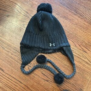 Women’s Black Winter Hat- Under Armour- Never Worn